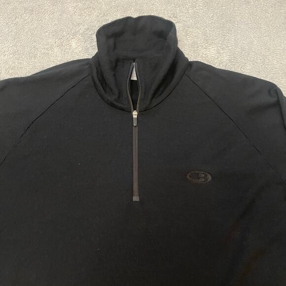 Icebreaker Merino Wool Bodyfit 1/4 Zip Pullover Sweater Size L Baselayer Outdoor - Picture 2 of 7
